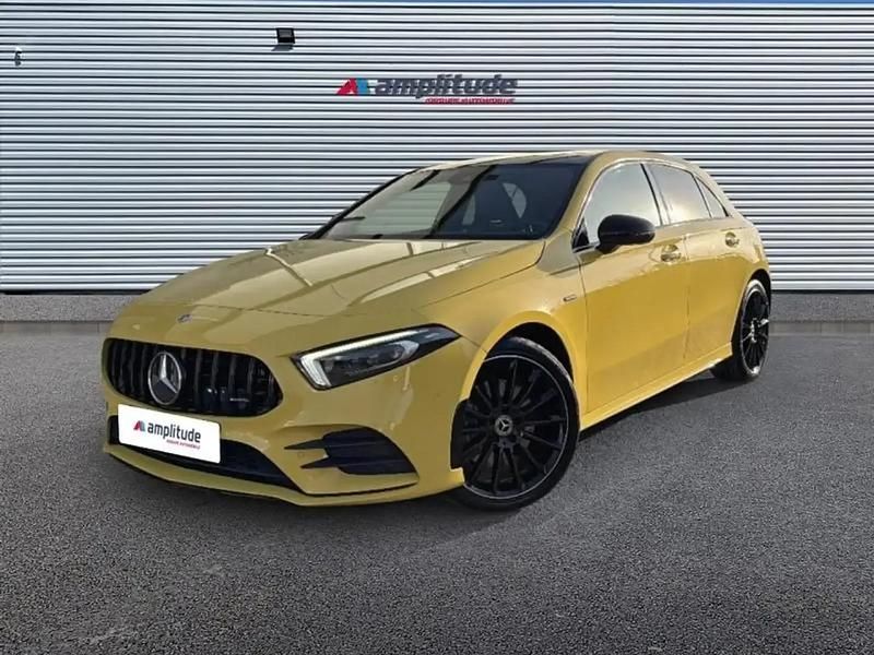 Jaune Occasion 2021 Mercedes A250 AMG line Berline | 25 999 € (Prix juste) - Image 1/4