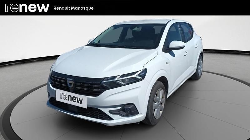 Blanc Utilisé 2022 Dacia Sandero Comfort Citadine | 13 990 € (Prix juste) - Image 1/4