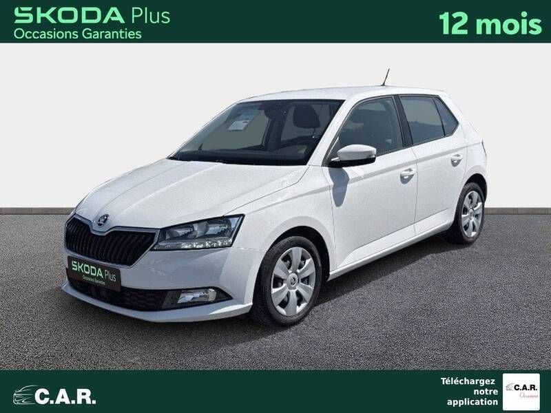 Blanc Utilisé 2021 Skoda Fabia Berline | 15 680 € (Bon prix) - Image 1/3