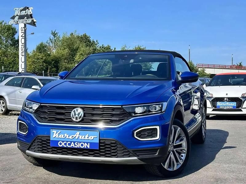 Bleu Occasion 2021 VW T-Roc Cabriolet Cabriolet | 22 990 € (Prix juste) - Image 1/4
