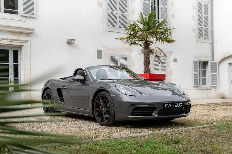 Occasion Porsche 718 Boxster 349 ch (256 kW) 2018 Gris Cabriolet