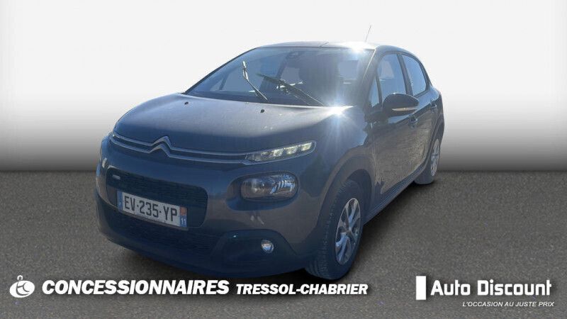 Gris Utilisé 2018 Citroën C3 Feel Citadine | 8 662 € (Bon prix) - Image 1/4