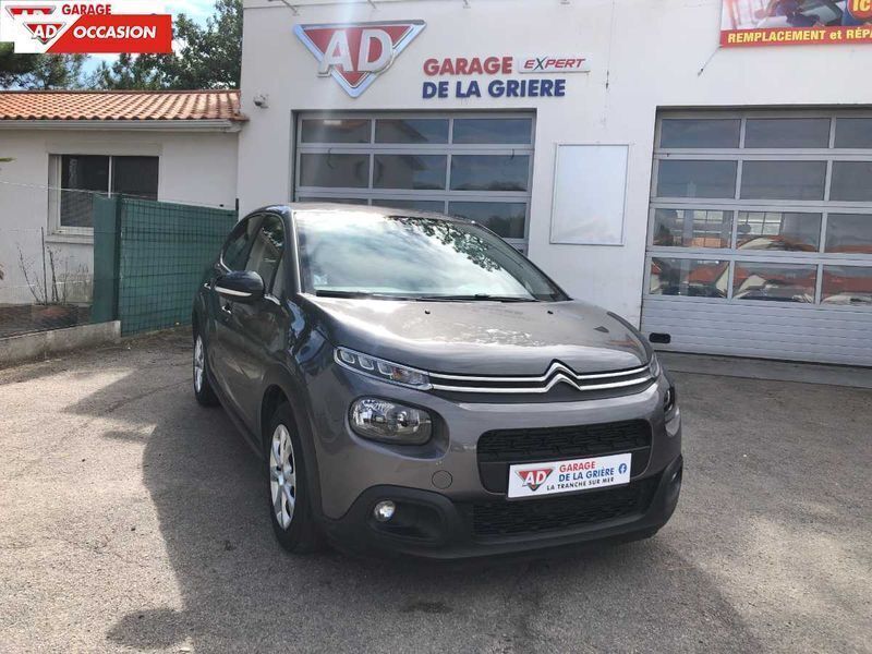 Gris Utilisé 2019 Citroën C3 Feel Citadine | 14 350 € - Image 1/4