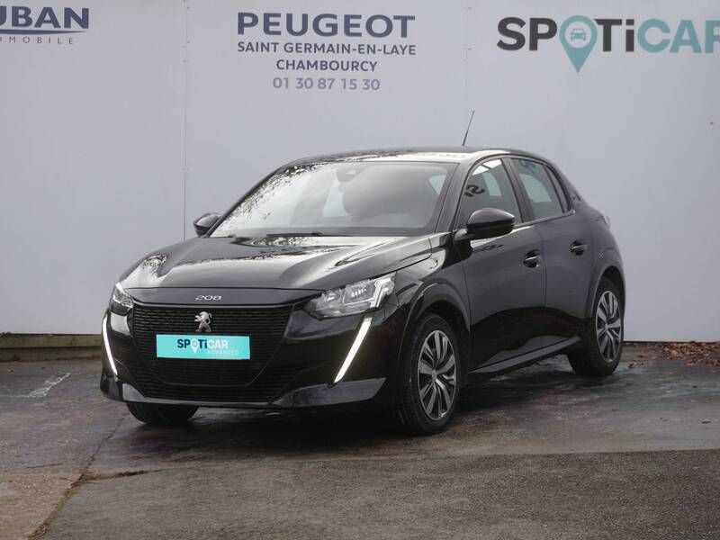 Noir Utilisé 2023 Peugeot e-208 Citadine | 19 390 € (Prix juste) - Image 1/3