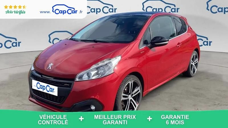 Rouge Utilisé 2018 Peugeot 208 GT-line Citadine | 7 990 € (Bon prix) - Image 1/4