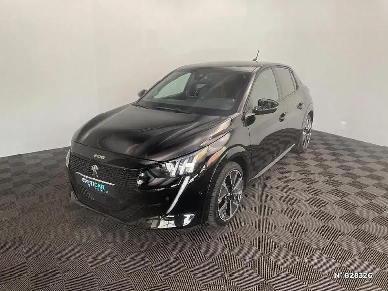 Noir Utilisé 2022 Peugeot e-208 GT Citadine | 14 480 € (Prix juste) - Image 1/4