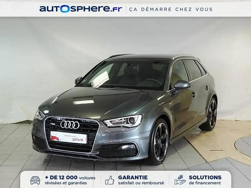 Gris Utilisé 2015 Audi A3 Sportback S-Line Citadine | 27 480 € (Prix cher) - Image 1/4