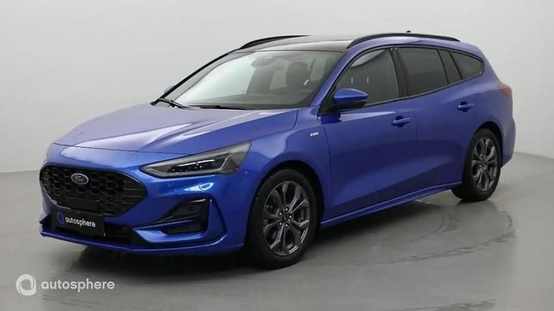 Bleu Occasion 2023 Ford Focus ST-Line X Berline | 20 299 € (Super prix) - Image 1/4