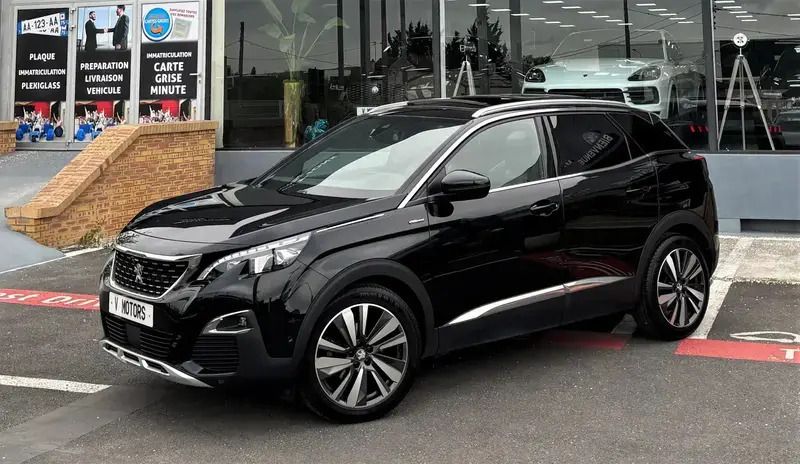 Noir Utilisé 2020 Peugeot 3008 GT-line SUV | 24 990 € (Prix cher) - Image 1/4
