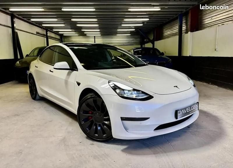 Blanc Utilisé 2021 Tesla Model 3 Performance Berline | 28 990 € (Super prix) - Image 1/4