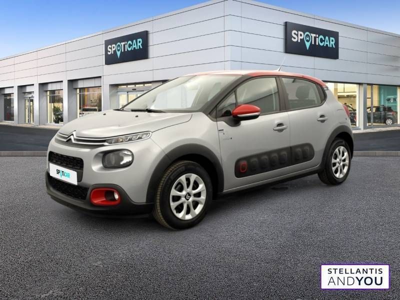 Gris Utilisé 2020 Citroën C3 PureTech Citadine | 9 790 € (Super prix) - Image 1/3