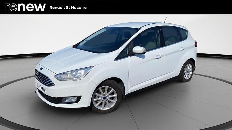 Blanc Utilisé 2018 Ford C-MAX Titanium Monospace | 9 990 € (Prix juste) - Image 1/4