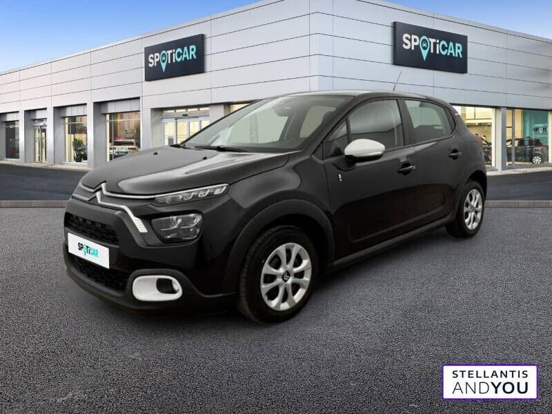 Noir Utilisé 2023 Citroën C3 PureTech Citadine | 10 490 € (Bon prix) - Image 1/4