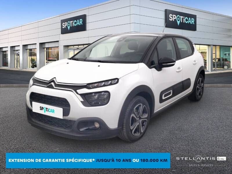 Blanc Occasion 2022 Citroën C3 PureTech Citadine | 13 289 € (Prix juste) - Image 1/4
