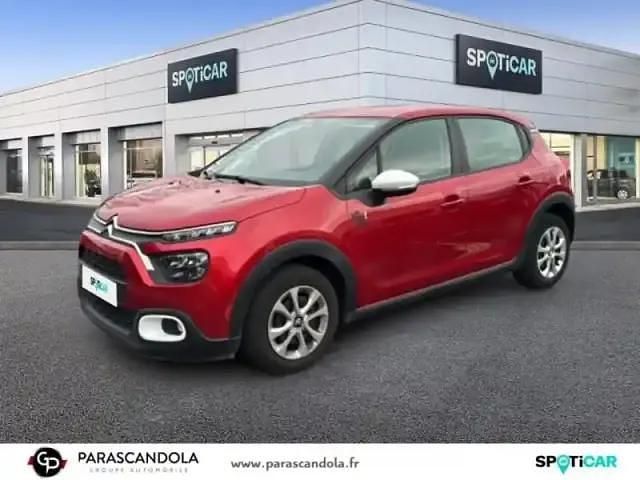 Rouge elixir (s) Occasion 2021 Citroën C3 PureTech Berline | 9 990 € (Bon prix) - Image 1/4