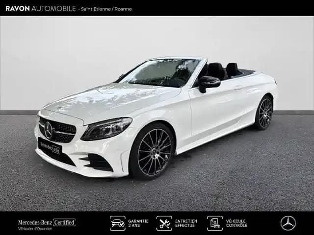 Polar white Occasion 2022 Mercedes C220 Cabriolet | 41 490 € (Prix juste) - Image 1/4