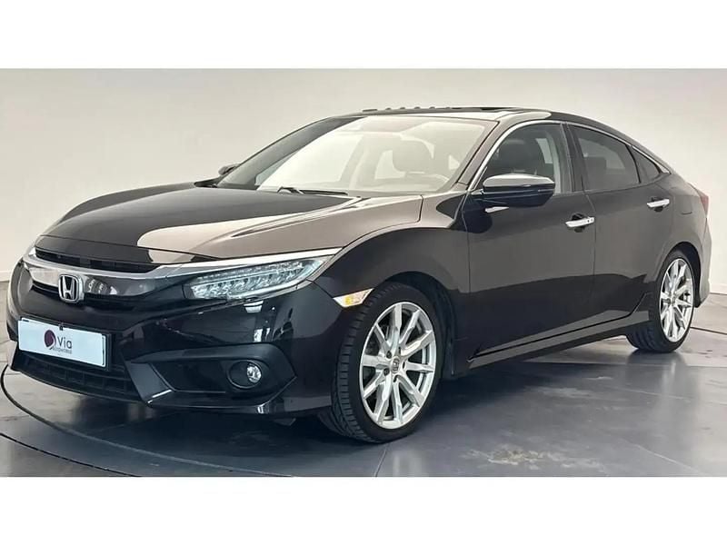 Noir Utilisé 2017 Honda Civic Berline | 16 990 € (Super prix) - Image 1/4