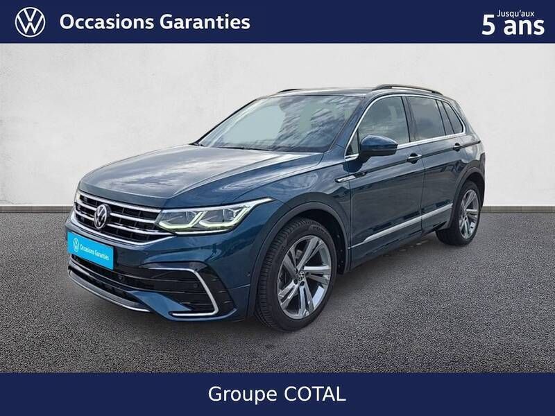 Bleue Occasion 2022 VW Tiguan R-line SUV | 37 900 € (Prix juste) - Image 1/3