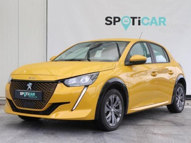 Jaune Utilisé 2020 Peugeot e-208 Active Citadine | 14 900 € (Prix juste) - Image 1/4