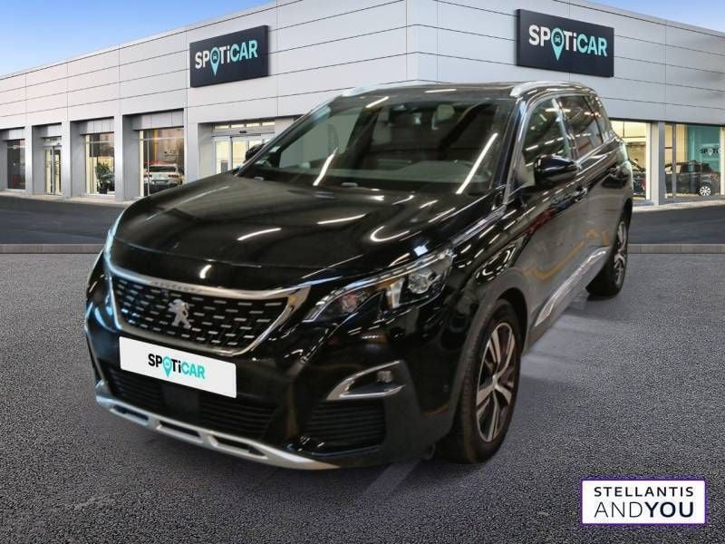 Noir Utilisé 2020 Peugeot 5008 GT-line Monospace | 20 490 € (Bon prix) - Image 1/3