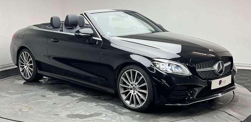 Occasion Mercedes C220 AMG line 194 ch (142 kW) 2021 Noir Cabriolet