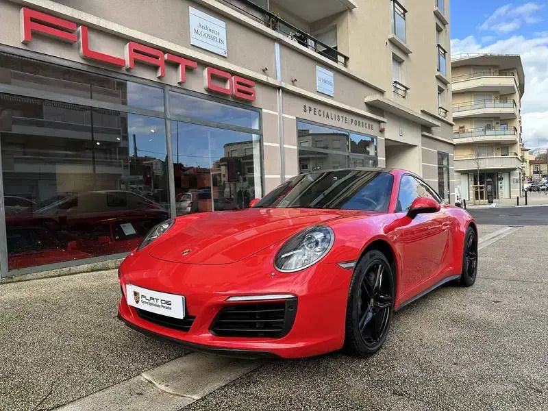 Rouge Utilisé 2017 Porsche 911 Carrera 4 Cabriolet Cabriolet | 91 991 € - Image 1/4