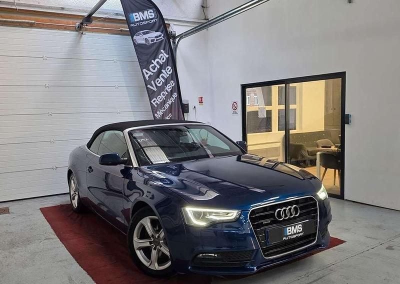 Occasion Audi A5 Cabriolet Ambition 212 ch (155 kW) 2012 Bleu Cabriolet