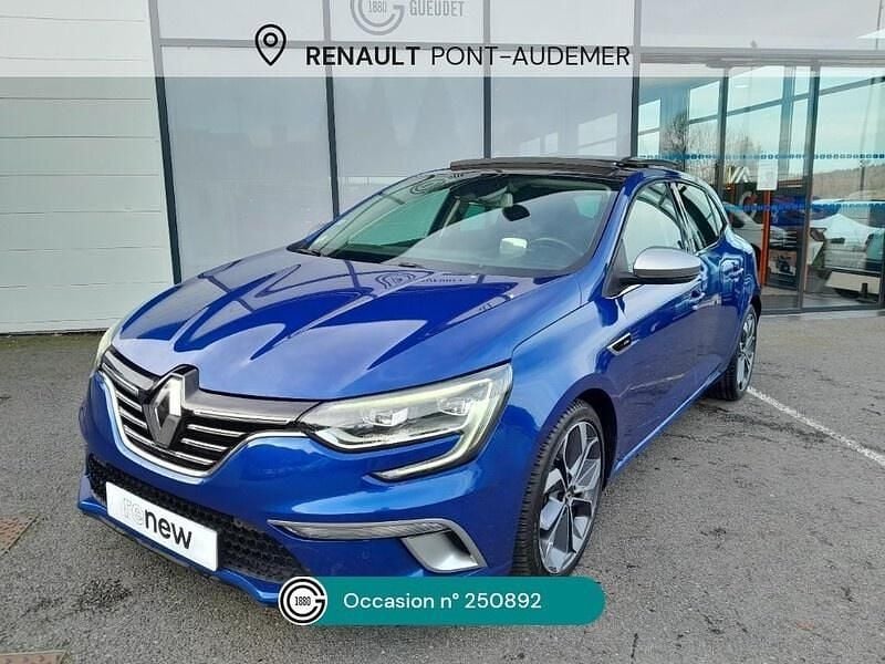 Bleu Occasion 2017 Renault Mégane IV Intens Berline | 13 990 € - Image 1/4