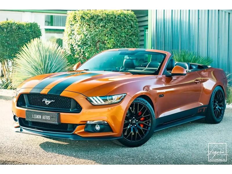 Orange Utilisé 2016 Ford Mustang GT Cabriolet | 41 990 € (Prix juste) - Image 1/4