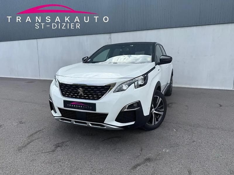 Blanc Utilisé 2019 Peugeot 3008 GT-line | 10 990 € (Super prix) - Image 1/4