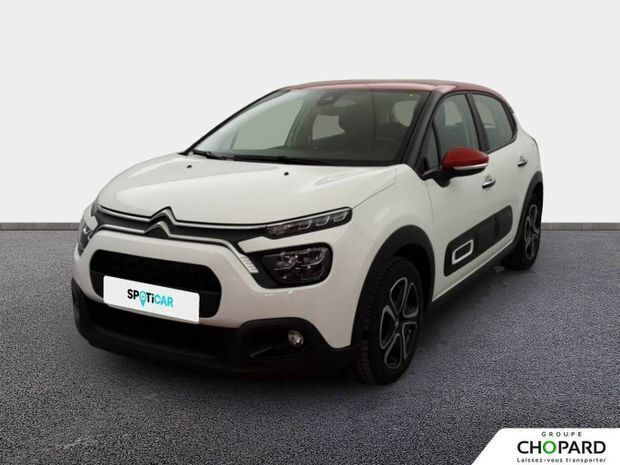 Blanc Utilisé 2022 Citroën C3 Shine Citadine | 10 790 € (Prix juste) - Image 1/4