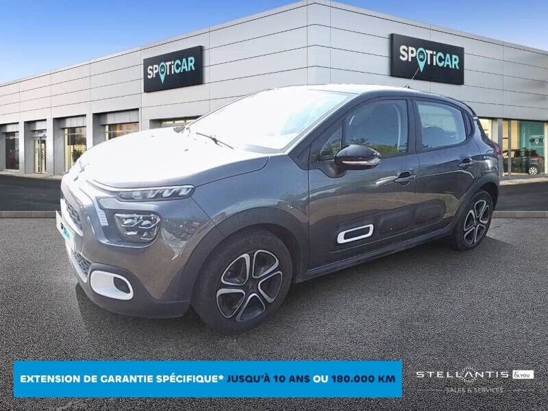 Gris Utilisé 2021 Citroën C3 Feel Citadine | 9 989 € (Bon prix) - Image 1/4