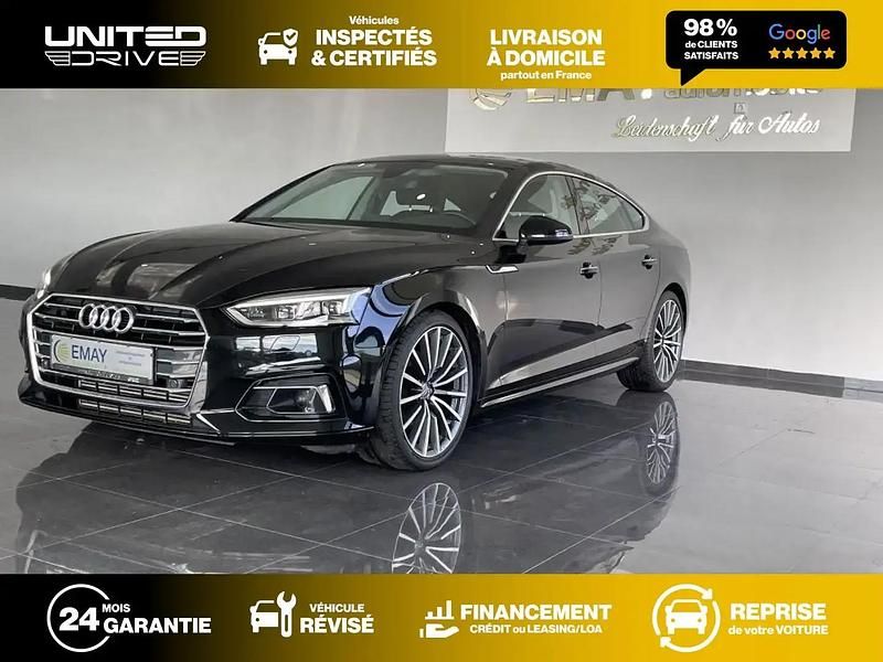 Noir Utilisé 2019 Audi A5 Sportback Sport Berline | 30 220 € (Prix juste) - Image 1/4