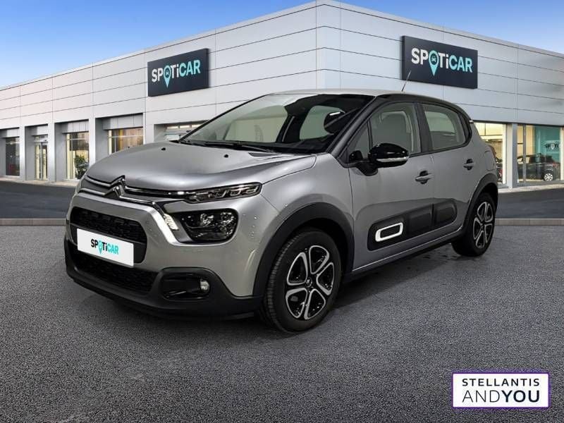 Gris Utilisé 2023 Citroën C3 PureTech Citadine | 13 790 € (Prix juste) - Image 1/3