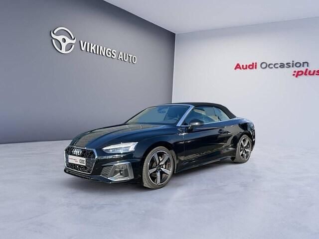 Occasion Audi A5 Cabriolet S-Line 204 ch (150 kW) 2022 Noir mythe métallisé Cabriolet