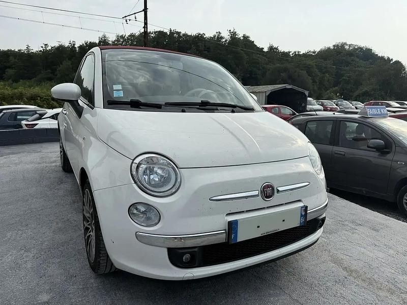 Blanc Occasion 2013 Fiat 500C Lounge Cabriolet | 6 990 € (Prix juste) - Image 1/4