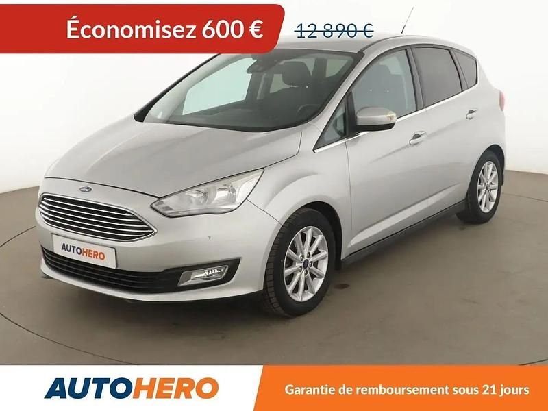 Gris Utilisé 2018 Ford C-MAX Titanium Monospace | 12 290 € (Prix juste) - Image 1/2