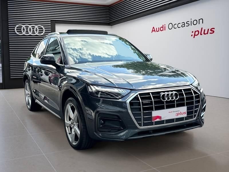 Gris manhattan métallisé Utilisé 2021 Audi Q5 Sportback Ambition SUV | 43 980 € (Prix juste) - Image 1/4