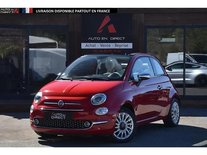 Rouge Occasion 2018 Fiat 500 Lounge Cabriolet | 9 990 € (Super prix) - Image 1/4