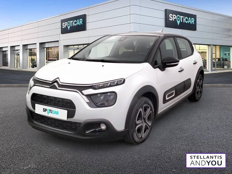 Blanc Occasion 2022 Citroën C3 PureTech Citadine | 14 489 € (Prix juste) - Image 1/4