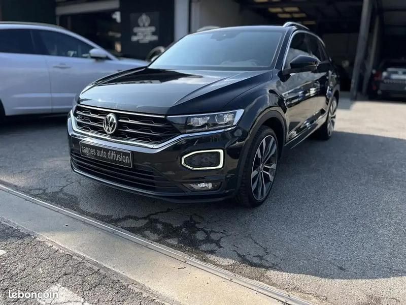 Noir Utilisé 2020 VW T-Roc R-line SUV | 21 900 € (Bon prix) - Image 1/4