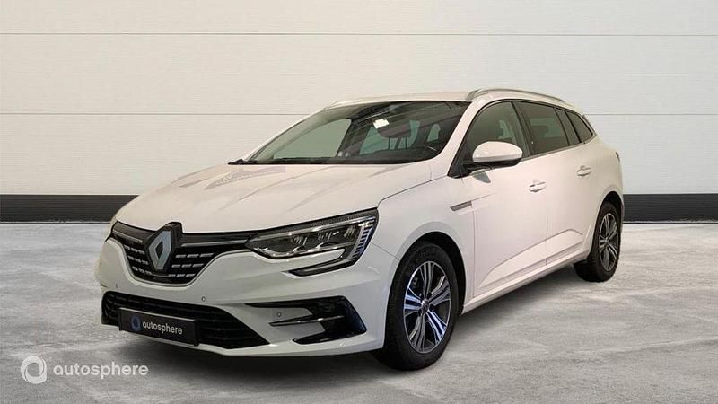Blanc Utilisé 2021 Renault Mégane GrandTour Intens Break | 16 999 € (Prix juste) - Image 1/4