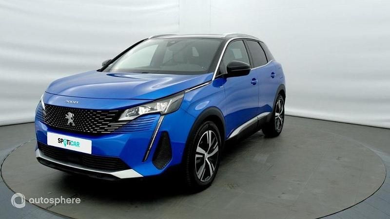 Bleu Utilisé 2021 Peugeot 3008 GT SUV | 23 980 € (Prix assez cher) - Image 1/4
