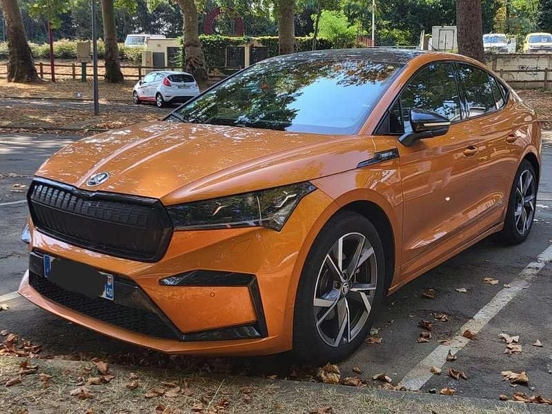Occasion Skoda Enyaq iV SportLine 150 kW (204 ch) 2023 Orange SUV