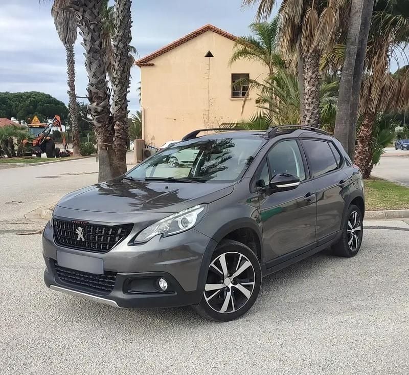 Gris Utilisé 2019 Peugeot 2008 GT-line SUV | 9 980 € (Super prix) - Image 1/4