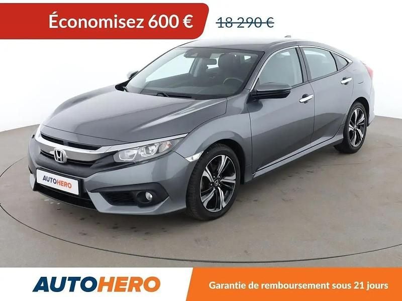 Gris Occasion 2019 Honda Civic Executive Berline | 17 690 € (Prix juste) - Image 1/2