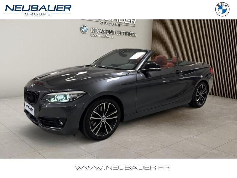 Mineralgrau Utilisé 2019 BMW 220 Sport Line Cabriolet | 23 990 € (Prix juste) - Image 1/4