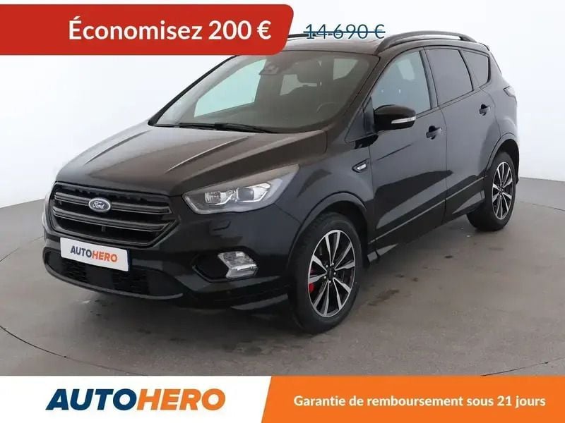 Noir Utilisé 2019 Ford Kuga ST-Line SUV | 14 490 € (Prix juste) - Image 1/2