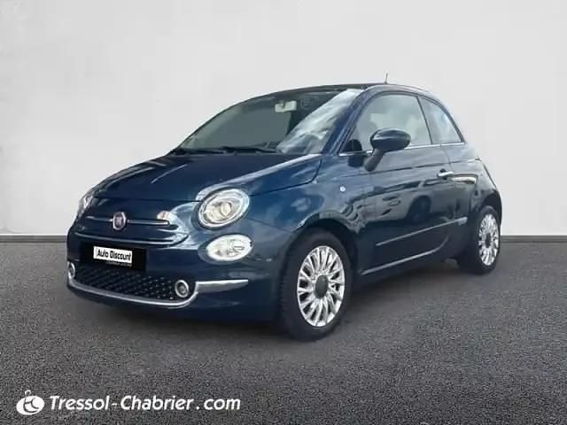 Bleu Occasion 2018 Fiat 500 Lounge Citadine | 9 105 € (Prix juste) - Image 1/4