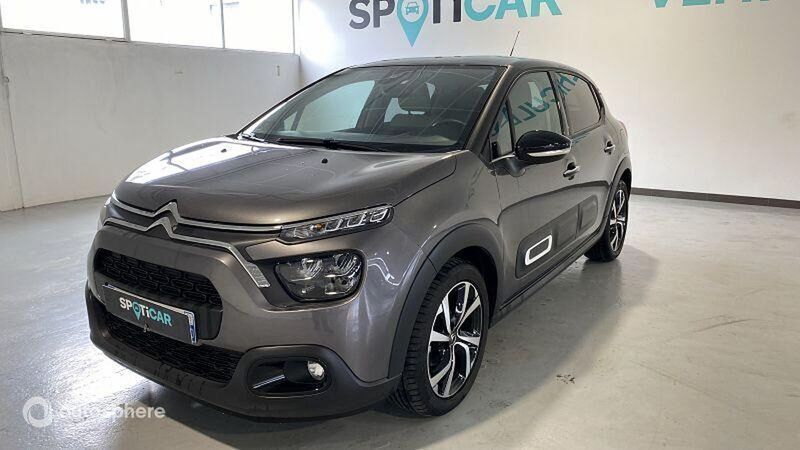 Gris Utilisé 2022 Citroën C3 PureTech Citadine | 11 299 € (Prix juste) - Image 1/4